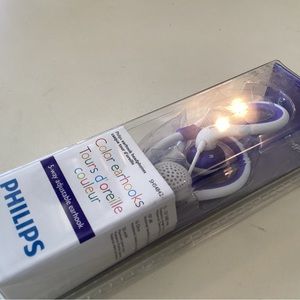 PHILIPS - earhook earbuds, SHS4842, purple